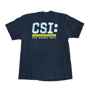 Vintage Y2K CSI: Las Vegas TV Show Shirt XL